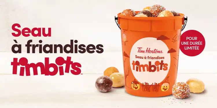 Promotion TImbits Halloween chez Tim Hortons